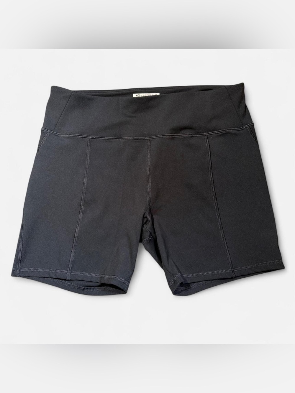 Forever 21 Black High-Rise Bike Shorts